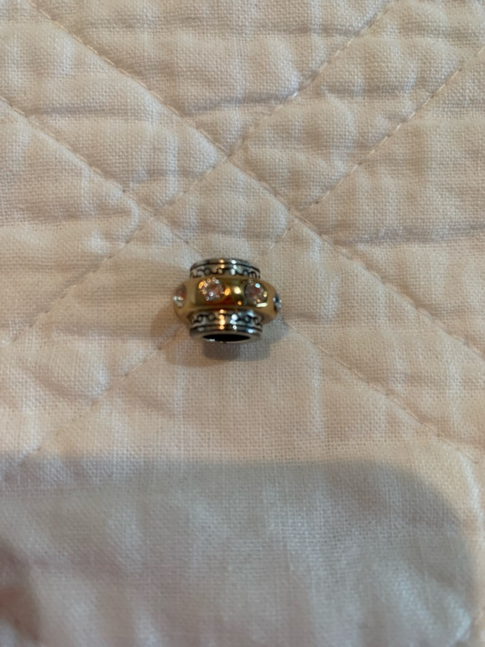 Brighton Yellow Crystal Accent Bead Charm - Women's Jewelry for charm bracelet